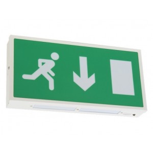 ES 8W High Frequency Exit Sign with 230v Mains IP20